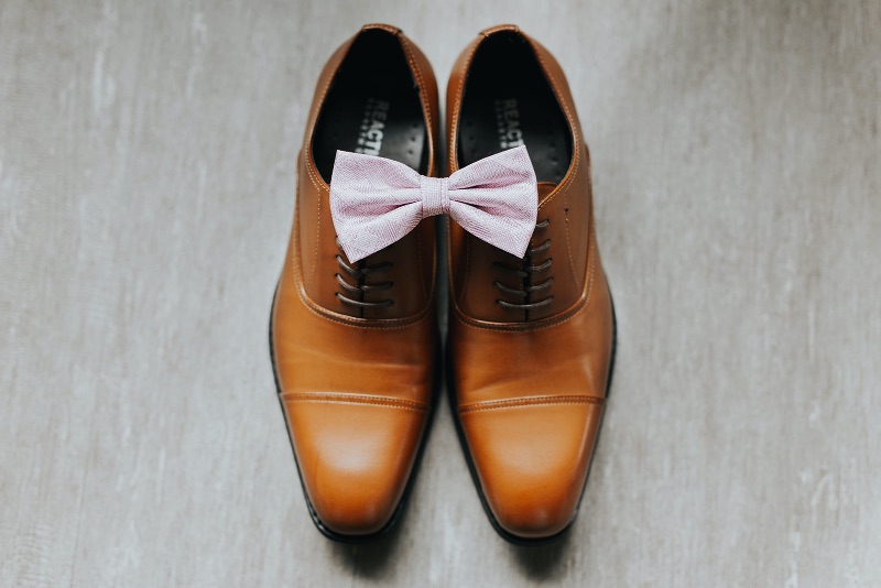 Groom Wedding Shoes and Bow Tie