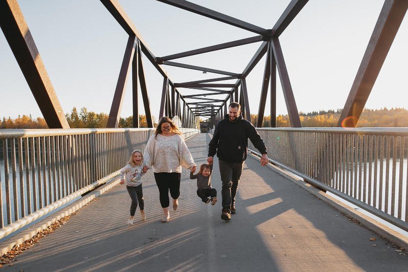 family photo location idea in Edmonton